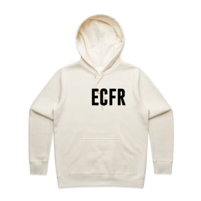 ECFR (Black Logo) Supporter Womens stencil Hoodie Thumbnail