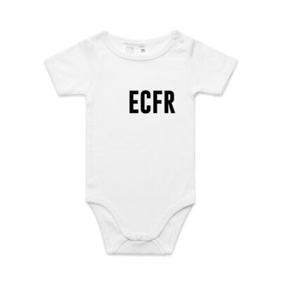 ECFR (Black Logo) Supporter Baby Romper Thumbnail