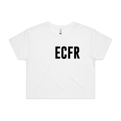 ECFR (Black Logo) Supporter Womens Crop Tee  Thumbnail